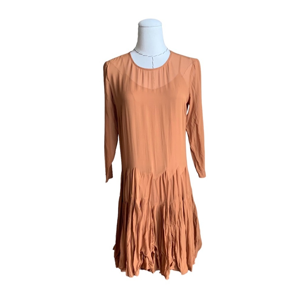 Madewell x Alexa Chung Carine Silk Dress sz 0 - Picture 3 of 12